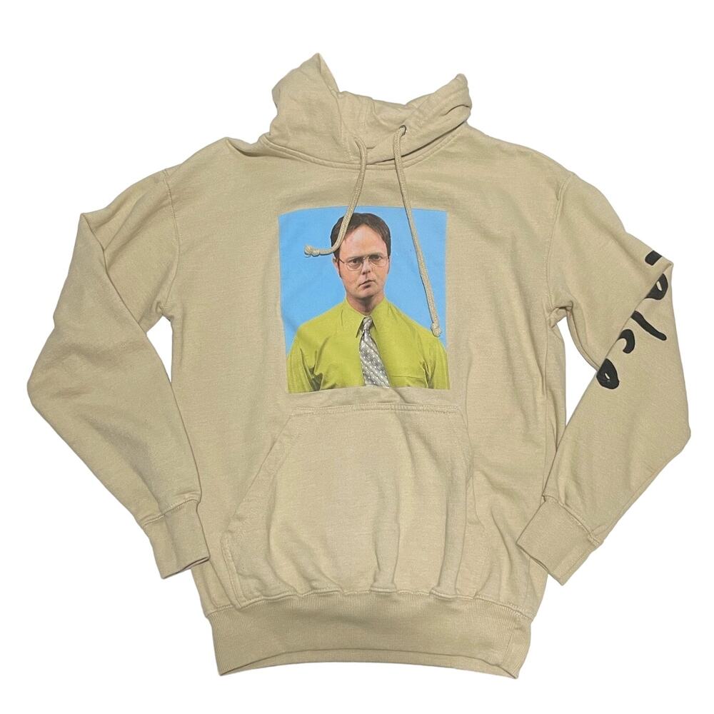 The Office Dwight Schrute False Hoodie Tan Size Small